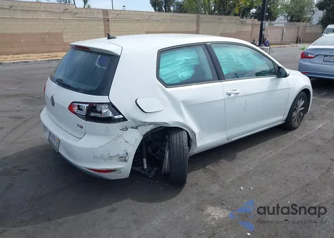 2015 Volkswagen Golf Tsi S 2-Door из США, поврежденный, VIN 3VW817AU1FM023073